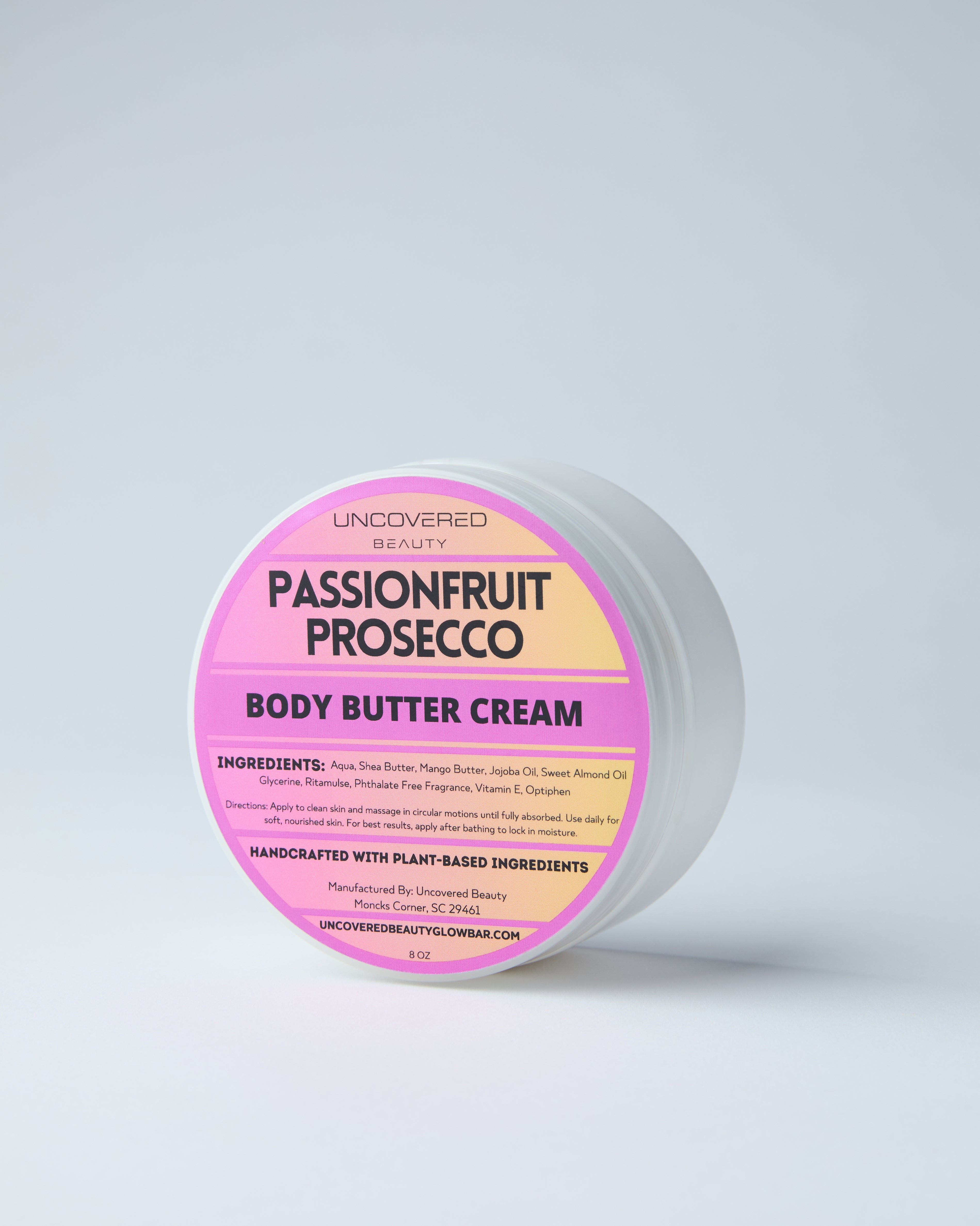 Passionfruit Prosecco Body Butter Cream (Uncovered Beauty Original Blend)